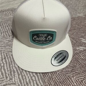 Cattle Co. White Snapback Hat
